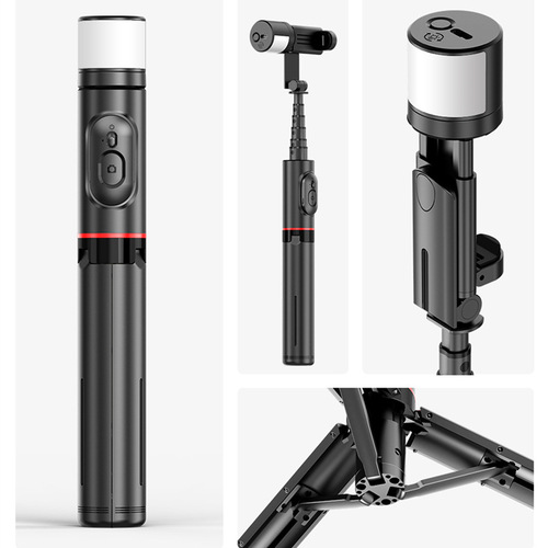 Mobile phone selfie stick mini portable fill light Bluetooth all-in-one multi-function wholesale desktop live broadcast tripod bracket