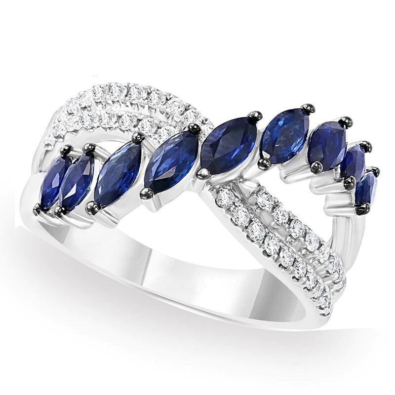 Bague femme avec pierre précieuse bague royale en cuivre mode_voghion.com