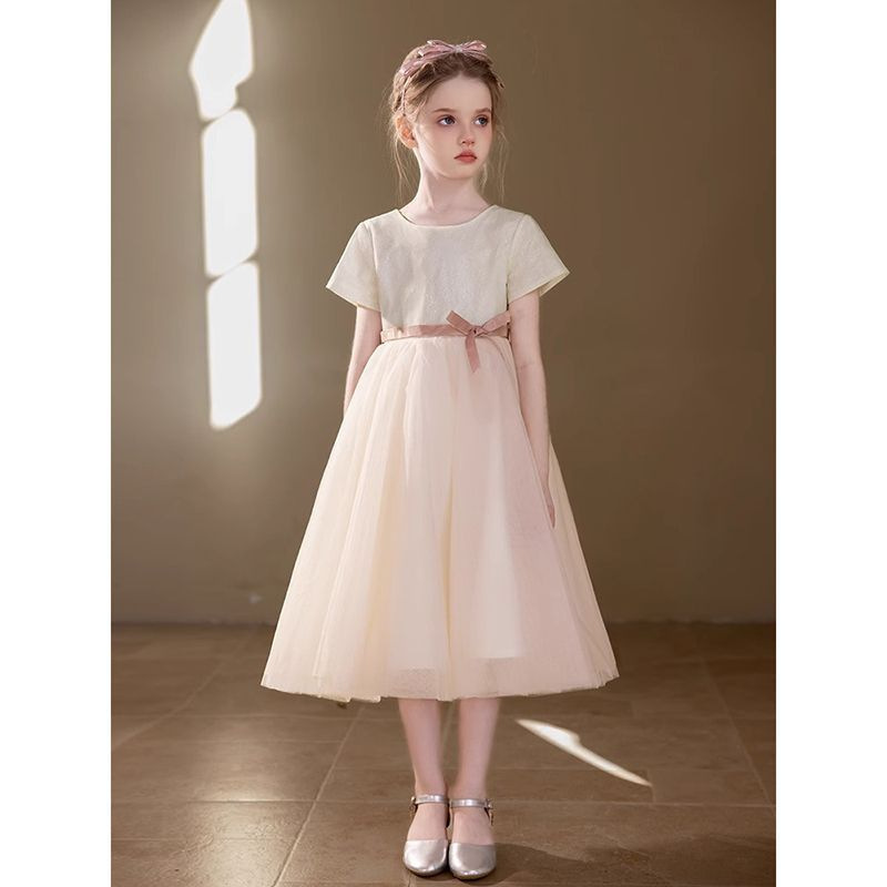 Children's Birthday Dress, Girl's Princess Dress, Evening Dress, Medium and Large Kidsren's Piano Performance Dress, Girl's Host Dress