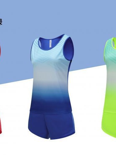 Trajes de entrenamiento de atletismo de mujeres trajes deportivos de maratón correr chaleco de secado rápido ocio suelto 8316
