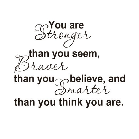ZY8061 You Are Stronger Amazon English Proverbs Foreign Trade Home Decoration Wall Sticker