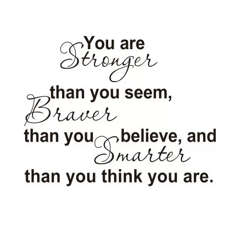 ZY8061 You Are Stronger Amazon English Proverbs Foreign Trade Home Decoration Wall Sticker