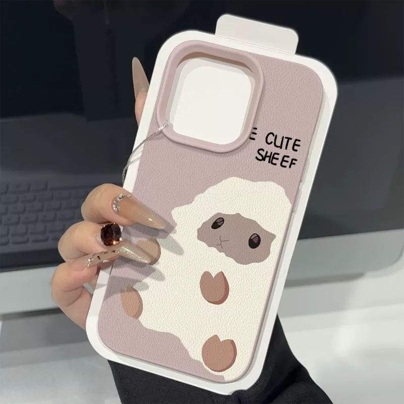 Чехол для телефона (Apple iPhone 15) с рисунком «личи», милый овечка, совместим с iPhone 11–16