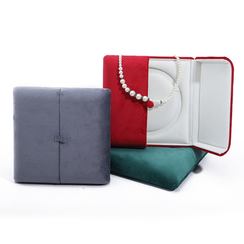 Mother's Day Pearl Necklace Box PU Pearl Jewelry Packaging Box Ring Earrings Necklace Jewelry Storage Set Box
