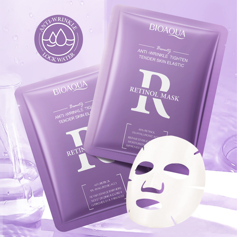 Máscara facial en inglés completo BIOAOUA hidratación y rejuvenecimiento de la piel serie de ácido hialurónico máscara hidratante comercio exterior transfronterizo al por mayor