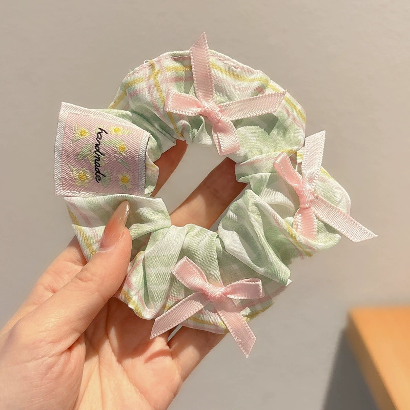 Зажим для волос с бантом, эластичный милый аксессуар для волос, резинка для волос, стиль высокого качества