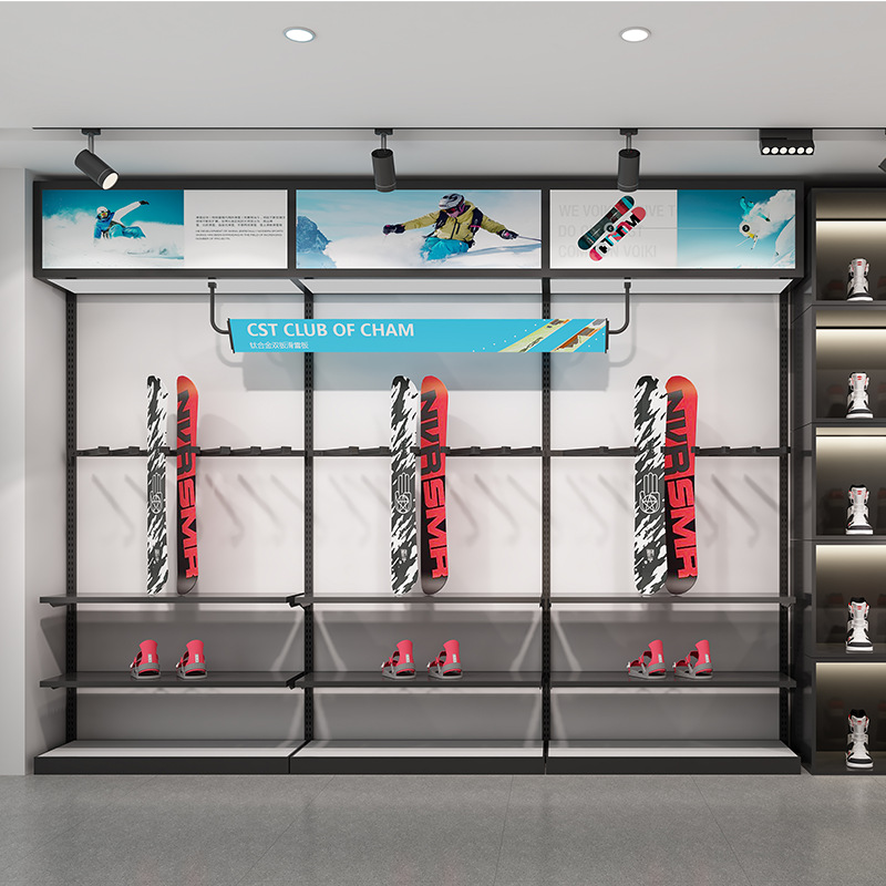 Tienda de zapatos deportivos al aire libre estante de zapatos estante de exhibición tienda de ropa estante de exhibición Zhongdao estante de zapatos estante de tienda de ropa profesional de hombre