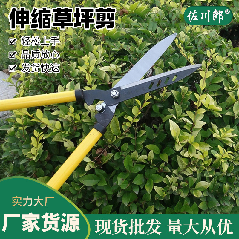 厂家批发园林花园工具 花剪 嫁接刀 塑胶花剪园林园艺伸缩草坪剪