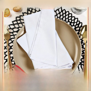 Cotton napkin cross-border special for Western restaurants, rubbing cups, thick folding floral cloth, custom-made embroidered hotel placemats