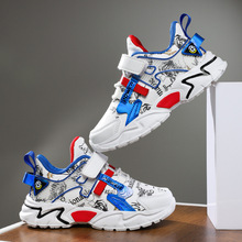 跨境爆款男童运动鞋校园儿童小白鞋子2025新款中大童休闲老爹学生