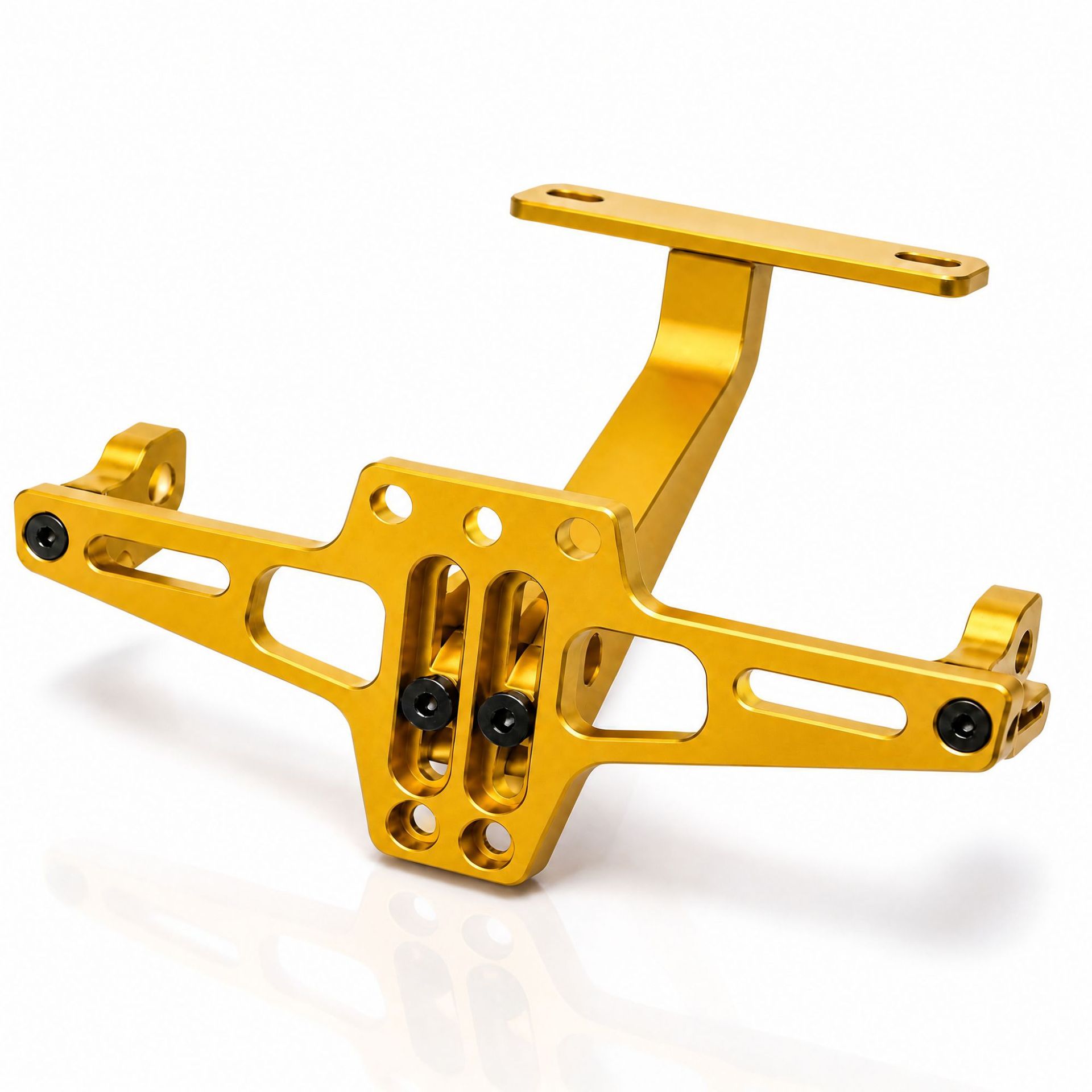 Motorcycle and aircraft rear license plate bracket, adjustable support bracket, CNC aluminum alloy universal car rack, modified electric vehicle accessories