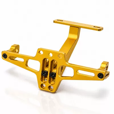 Motosiklet ləvazimatları və aksesuarları plate bracket, adjustable support bracket - golden
