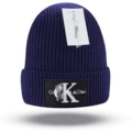 C navy blue knitted hat