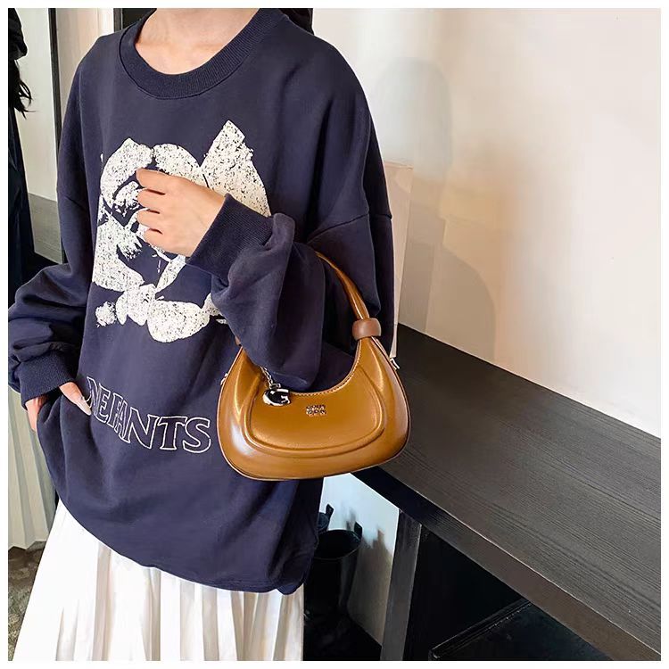 Women's Underarm Handheld Saddle Bag New Designer High-End Niche Retro Versatile Shoulder Crossbody Bag_voghion.com