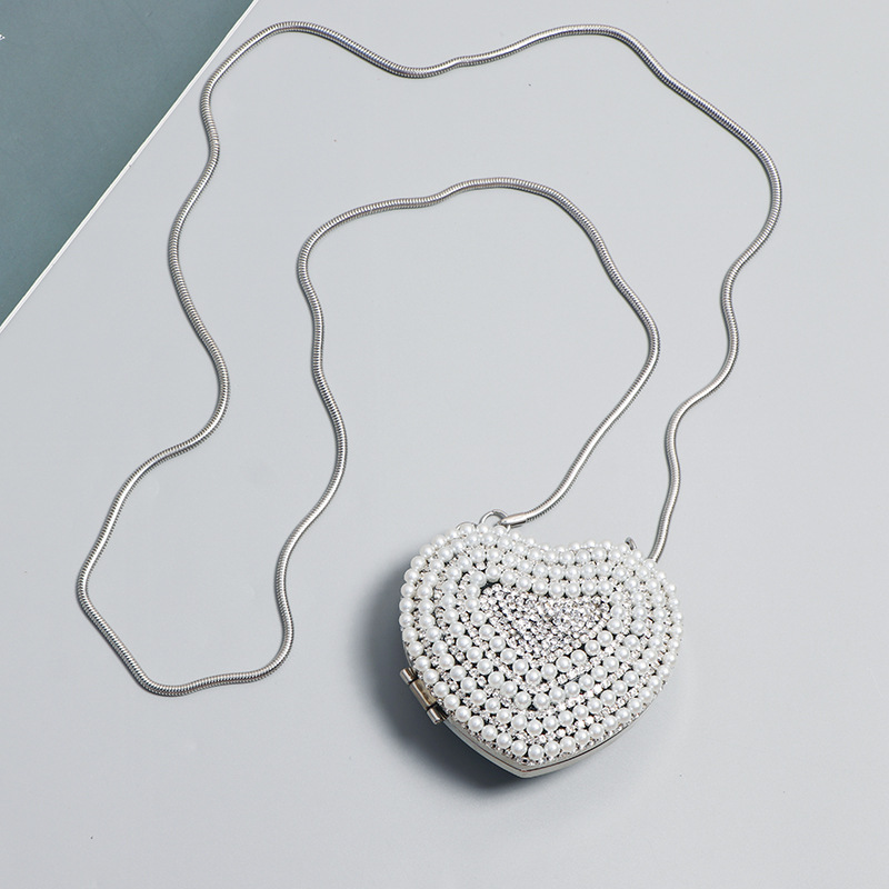 86g Weight Magnetic Buckle Closure Type Chain Strap Type Evening Bag Bags Type Casual, Party Occasion Acrylic Material Solid Color Pattern All Seasons Season Women's Gender Diamond Design Streetwear Style Heart-shaped, Square Shape Acrylic Solid Color Heart-shaped Square Evening Bags 9