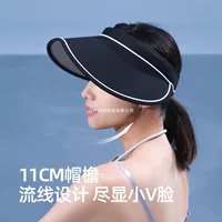 Ono Kazuko 2025 новая солнцезащитная шляпа с большими полями, женская летняя велосипедная солнцезащитная шляпа с защитой от УФ-лучей и пустым верхом