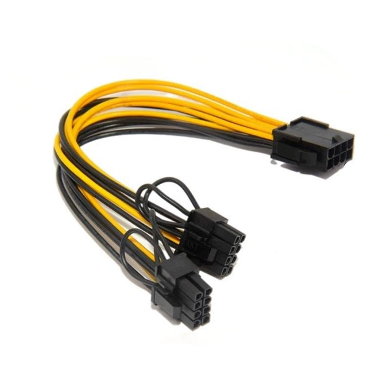 Питание CPU8P motherboard к PCIE графической карты двойной 8P питание материнской платы провод CPU8pin к двойному 6+2 роторная проводка