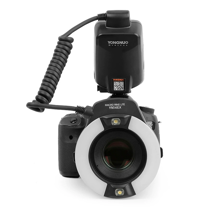 YONGNUO YN-14EX для камер Canon, TTL макро-кольцевая вспышка для макросъёмки