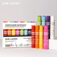 Cross-bordер Tinted Lip Balm Набор Увлажняющая против трещин губная помада Маска для губ Вазелиновая цветная Увлажняющая губная помада
