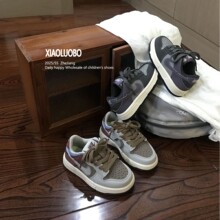 儿童鞋2025秋款男童时尚拼色简约百搭AJ板鞋女童酷炫风时尚运动鞋