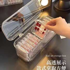 美甲收纳盒套盒大盒子透明防氧化专用手串手链首饰盒多功能饰品