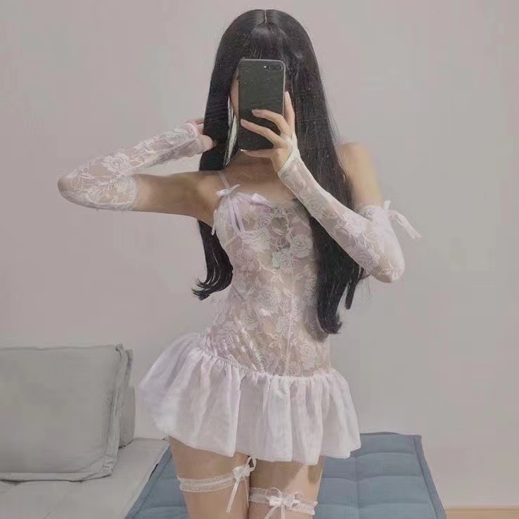 Veil White Dress Hand Sleeve Leg Ring