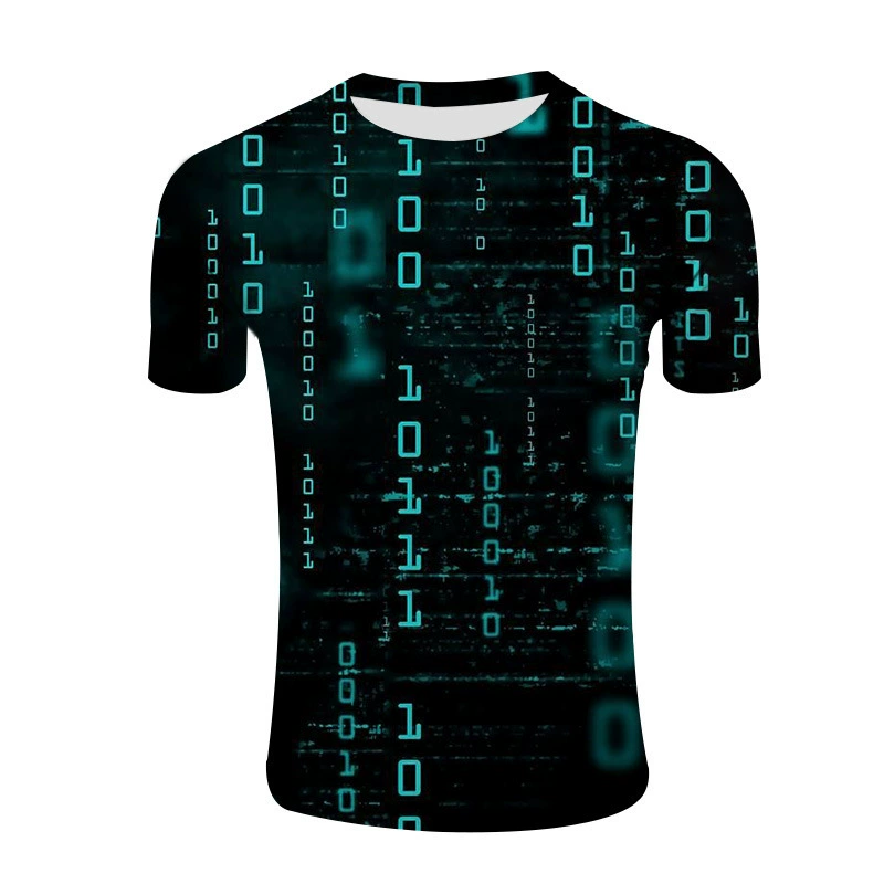AliExpress Amazon Подростковая Летняя мужская футболка с 3D цифровым принтом и круглым вырезом с фишкой фигуркой из мультфильма свободного типа