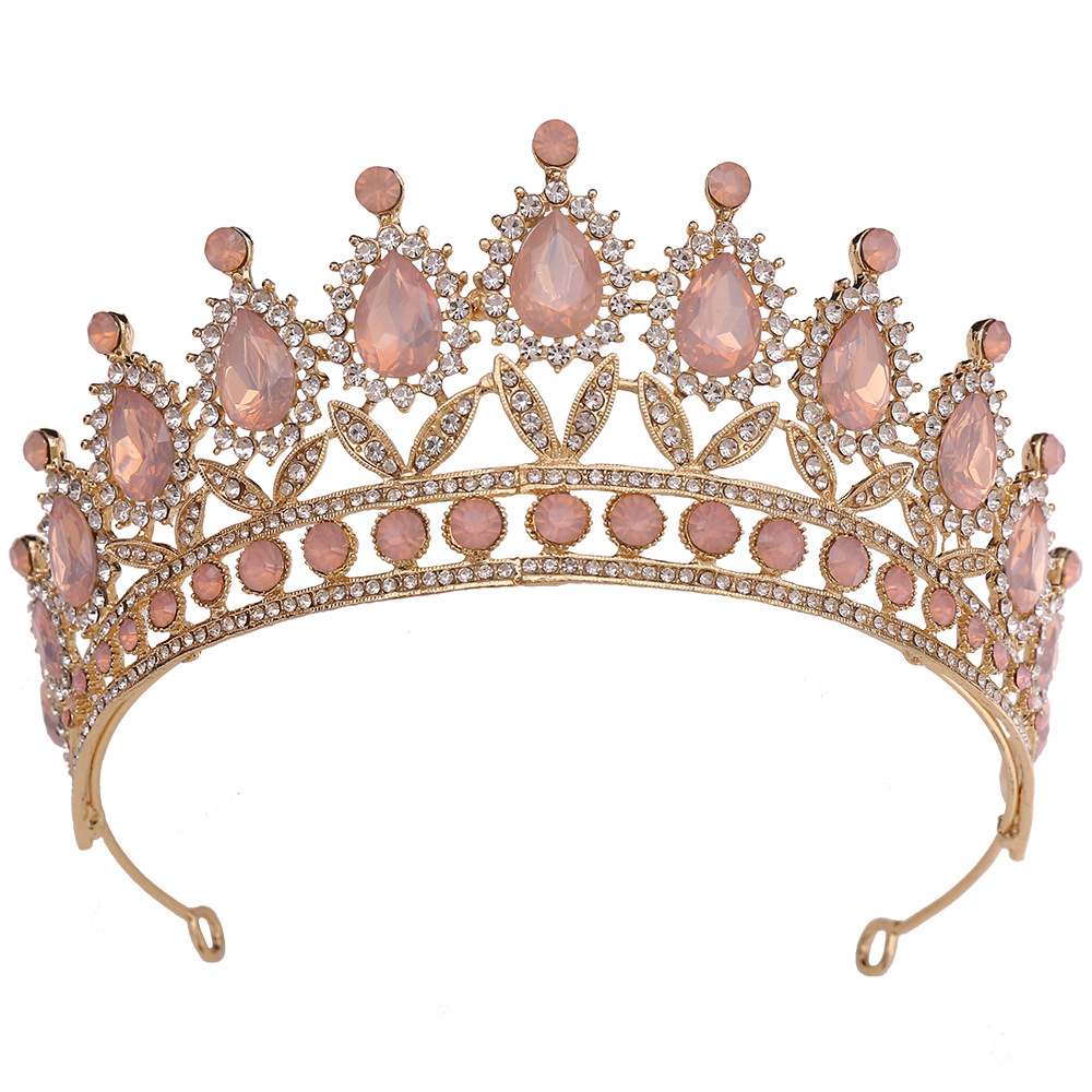 150g Weight Crown Hair Accessories Type 1 Piece Quantity Holiday, Wedding, Birthday Occasion Artificial Crystal, Alloy Material Crown Pattern Women's Gender Diamond Design Simple Style Style Simple Style Women's Crown Artificial Crystal Alloy Diamond Crown 42
