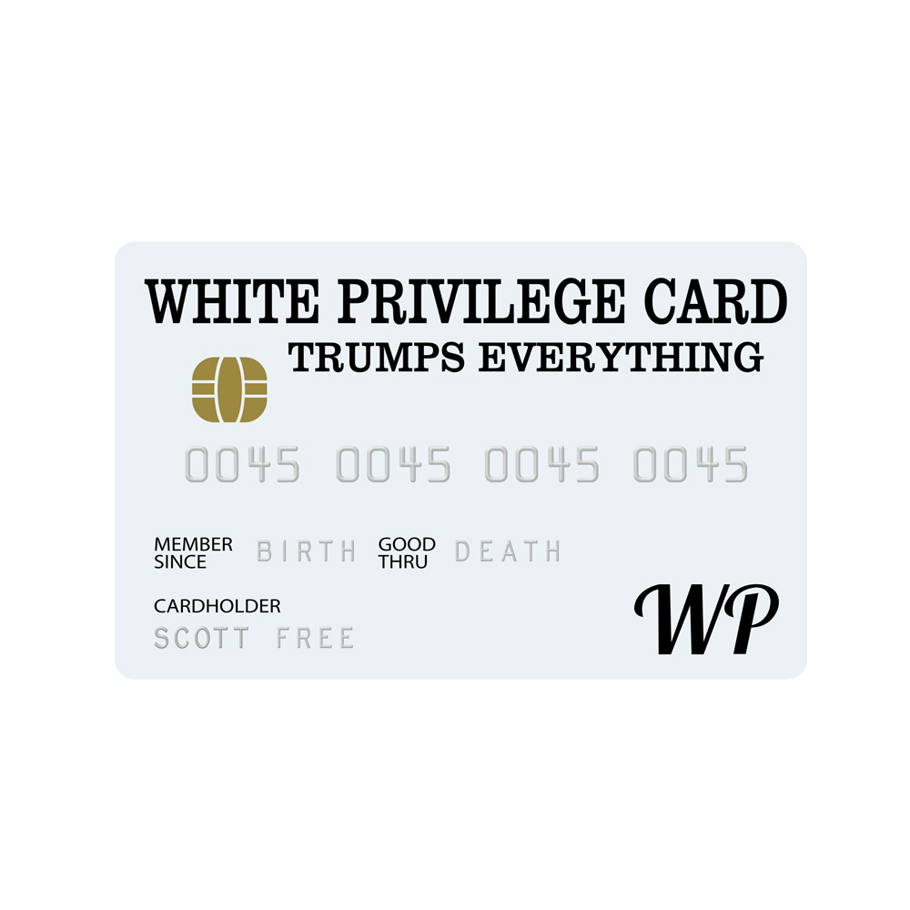 thumbnail for White Privilege Card Credit Card Trumps Everything White Privilege Card