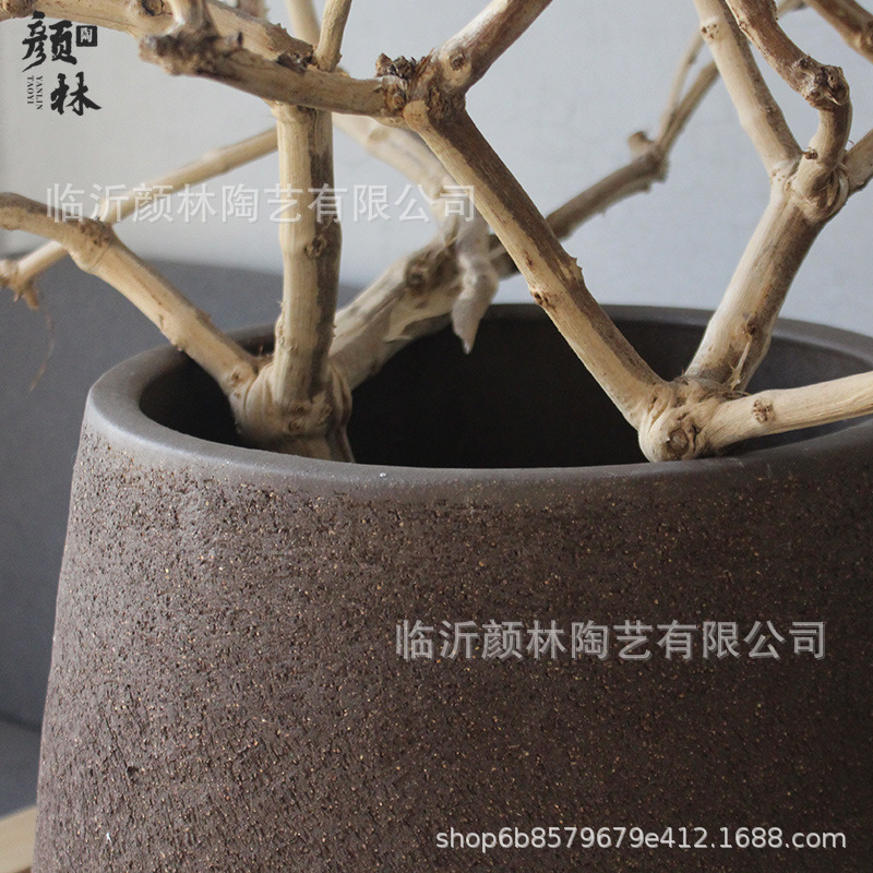 Grandes macetas al aire libre paisaje cerámica maceta de cerámica gruesa gran decoración de cerámica gran vasija de cerámica gran vasija de flores nórdico