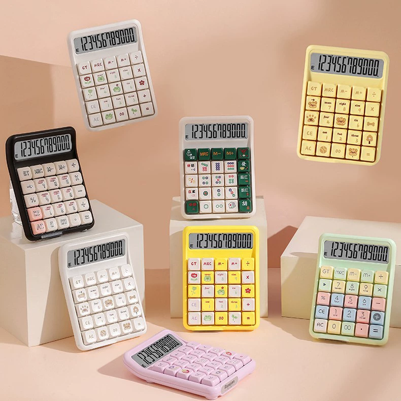 Калькулятор RZ.7258 с высоким уровнем эстетики, с отсоединяемыми механическими клавишами, механические клавиши с синими переключателями.