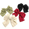 British Fan girl simple bow ribbon shoe buckle supplementary materials handmade, Korean style Japanese cloth art shoes clothing