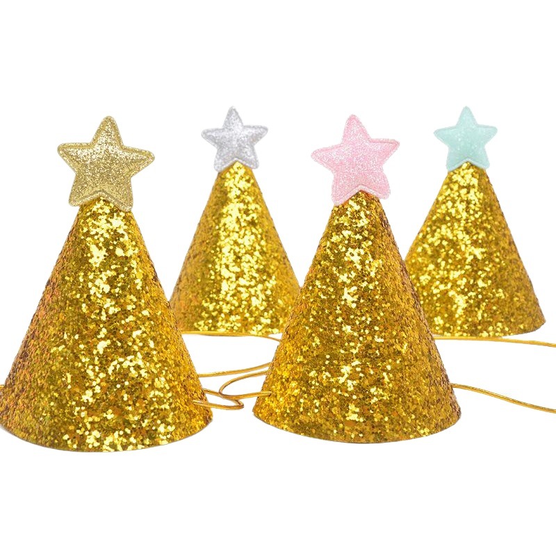 Sombrero de cumpleaños mini coreano lindo sombrero estrella DIY sombrero de fiesta de cumpleaños para niños sombrero de pastel de mascotas