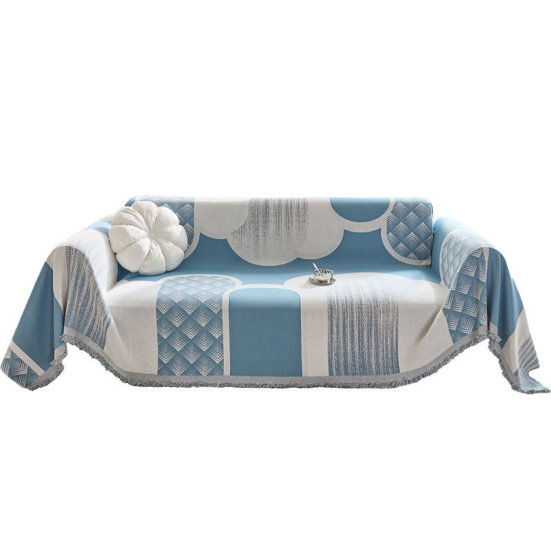 Duas caras de toalla de cubierta de sofá Schnell antideslizante anti-gato agarración de una sola pieza de cubierta de sofá cubierta de sofá cojín