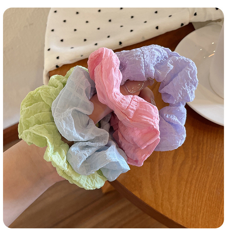 Women's Simple Style Star Solid Color Cloth Hair Tie display picture 2