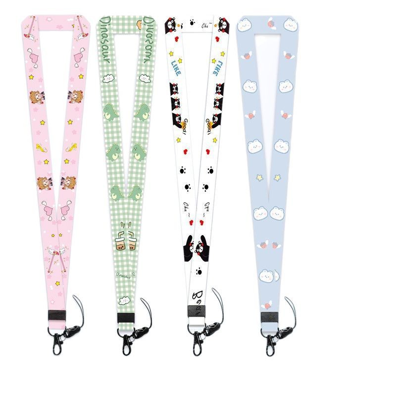 Dibujos animados creativos Lindo Mickey Cordón Tarjeta de autobús para niños Tarjeta de campus Tarjeta de trabajo Caja del teléfono móvil Cadena Larga Permiso de trabajo