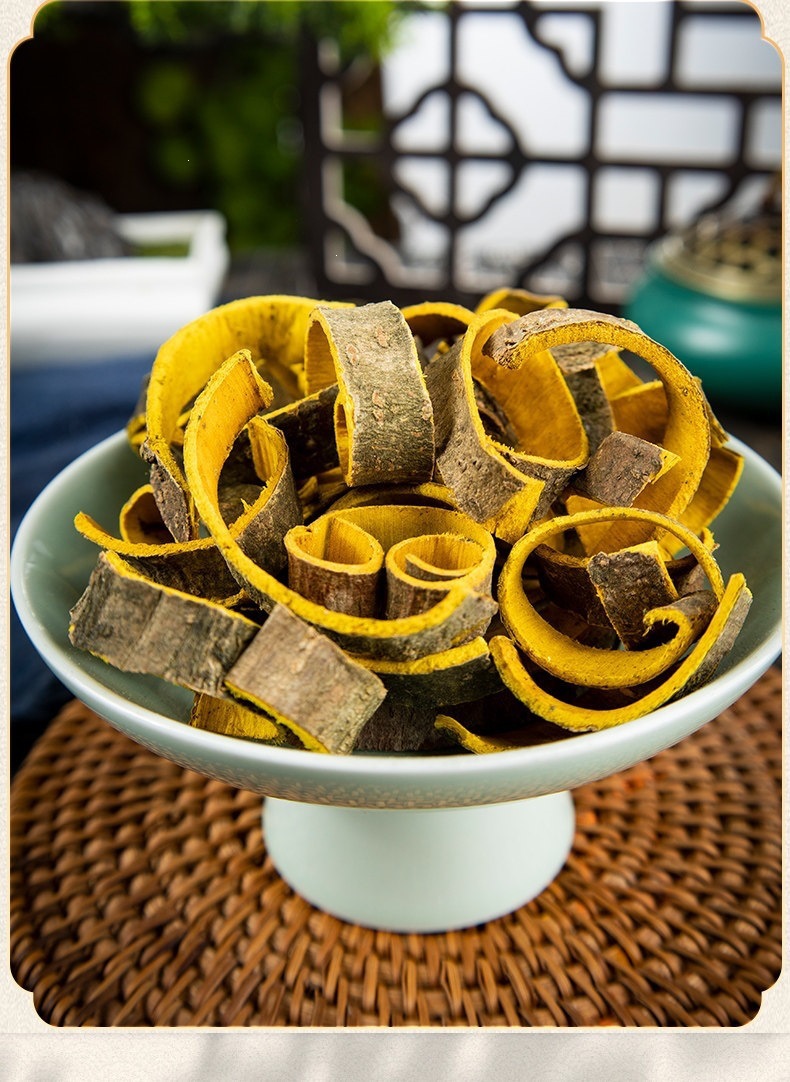 Dried Phellodendron Bark Huang Bai 100g Traditional TCM Herb Golden Yellow Cut Bark key features