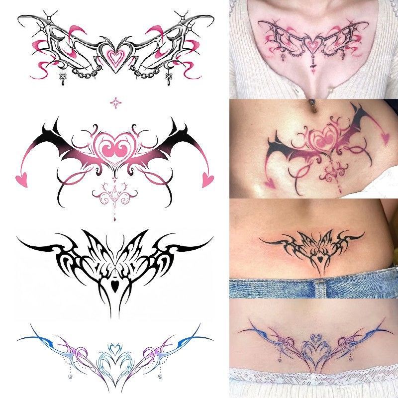 Love Totem Tattoo Sexy Hot Girl Pure Desire Abdominal Arm Cyber Celebrity Succubus Collarbone Waist Ins Trendy Love Totem Tattoo Sexy Hot Girl Pure Desire Abdominal Arm Cyber Celebrity Succubus Collarbone Waist Ins Trendy