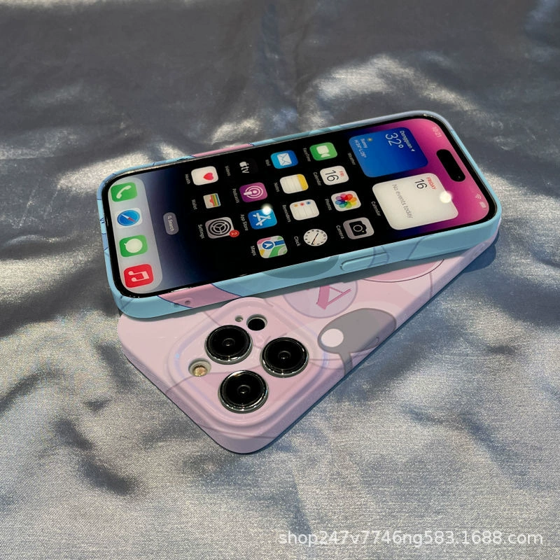 Чехол для телефона Apple iPhone 7–14 серии, дизайн мультяшной стежки, защитный узкий чехол