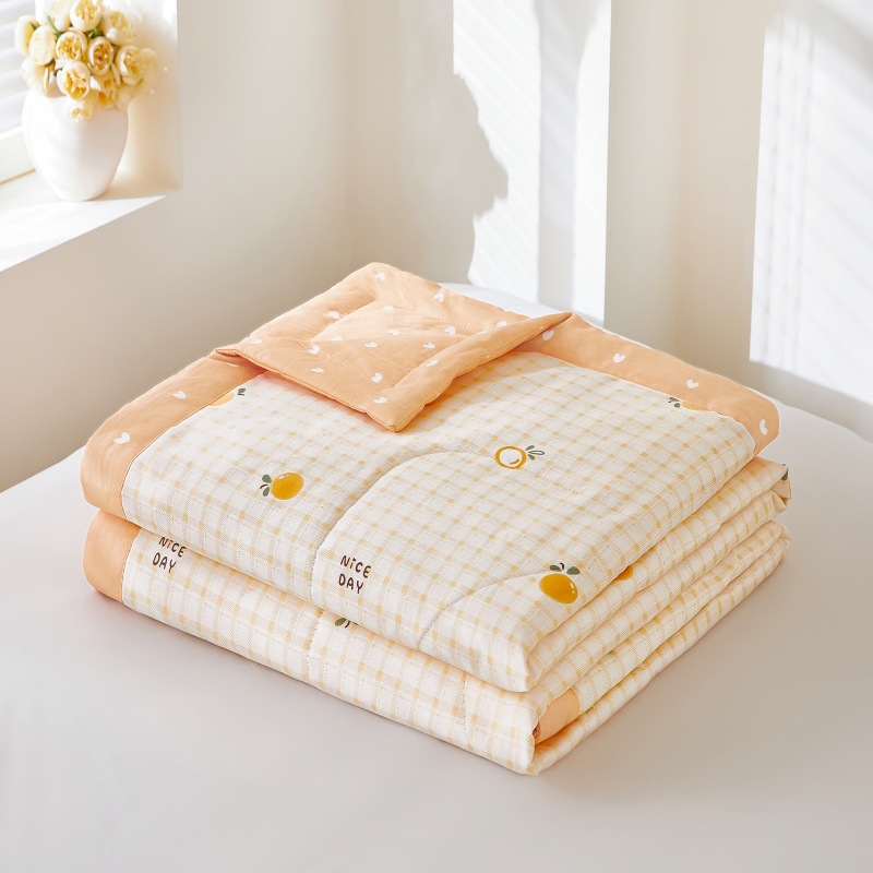 2026 New Model All-Cotton Printed Summer Quilt Direct Sale, Summer Cooling Quilt, Printed Air-Conditioning Quilt, Thin Quilt, Factory Wholesale