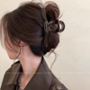 1#Reddish brown double min label clothes hanger gripper [13cm]