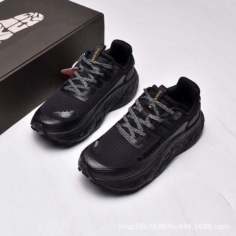 Summer 2025 Popular Thick-Soled Cushioning Cross-Country Running Shoes Mesh Breathable Non-Stuffy Feet Non-Slip Rebound Foreign Trade Men's Shoes