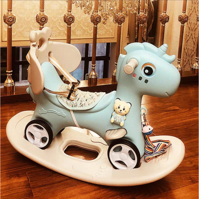 Caballo mecedora para niños Caballo mecedora para bebés Caballo de madera para bebés Regalo de un año