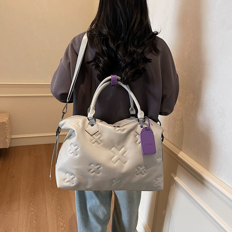 Весенний вместительный полиуретановый travel bag, модная спортивная сумка для выхода, мокрого и сухого разделения