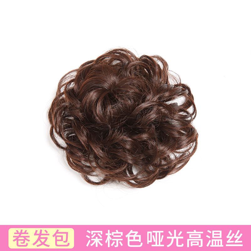 Moño postizo, postizo de moño, moño, moño de cabello lacio, venta directa de fábrica en stock, peinado de moño.