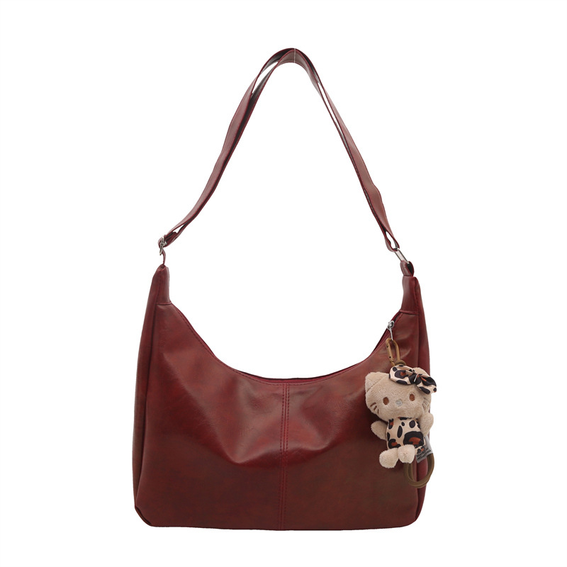 Moda de viaje de moda de gran capacidad bolsas de color sólido para mujeres 20 simple retro nuevo hombro bolsas coreanas transfronterizas