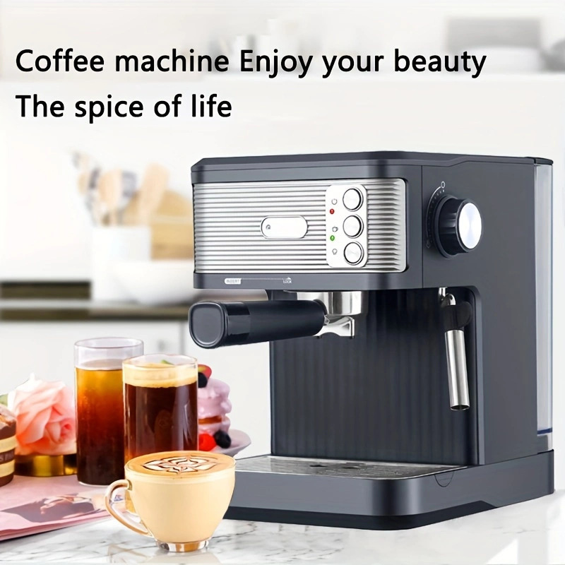 American Coffee Small Italian Household Semi-Automatic All-In-One Espresso Steam Coffee Machine Commercial New Cross-Border Delivery