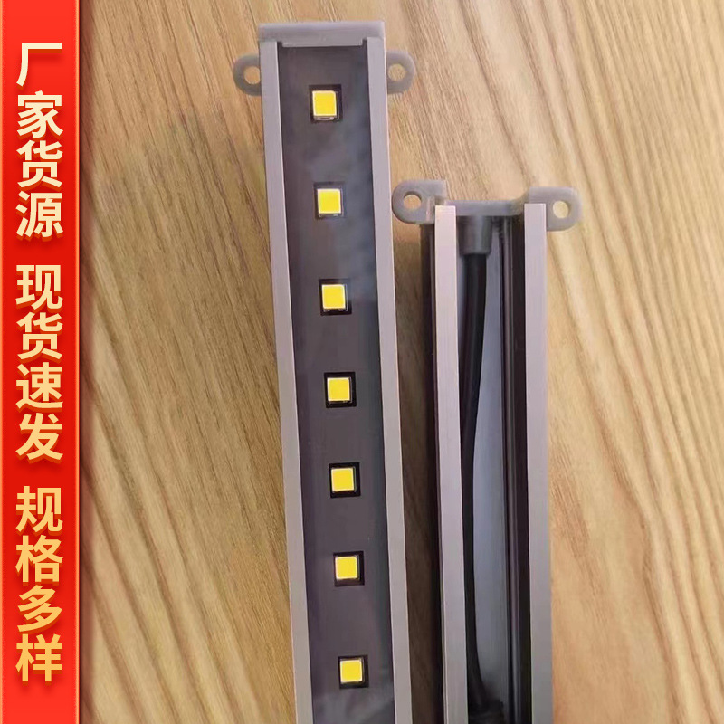 Outdoor building contour lighting project waterproof strip LED lights gold 18W 24W wall washing lights