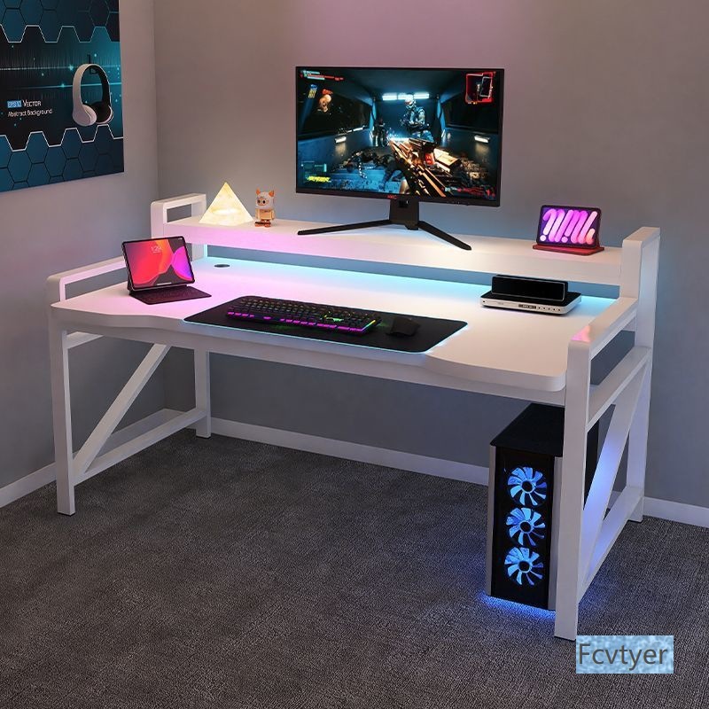 Kailai Aesthetic Learning Carbon Fiber Home Computer Desk Technology Desktop Desk Office Desk Workbench E-Sports Game
