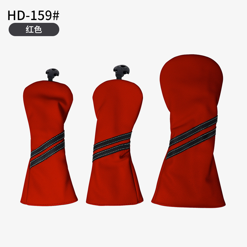 Nuevo Golf Club cubierta de rayas verticales Golf poste de madera cubierta pu cubierta de tapa de golf impermeable al por mayor